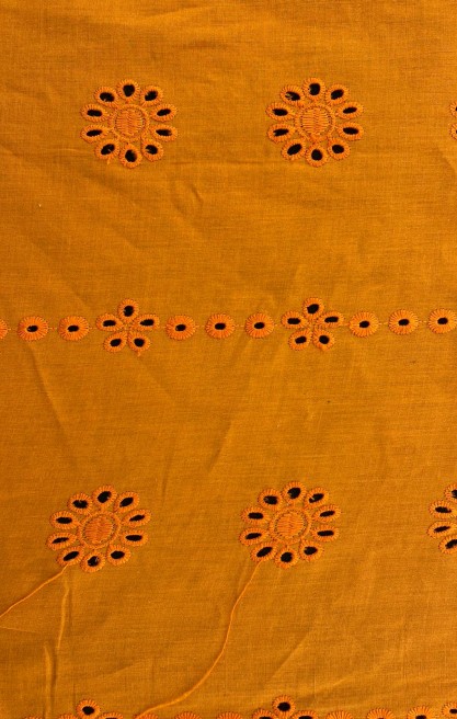 Turuncu Mat Polyester Vual Brode