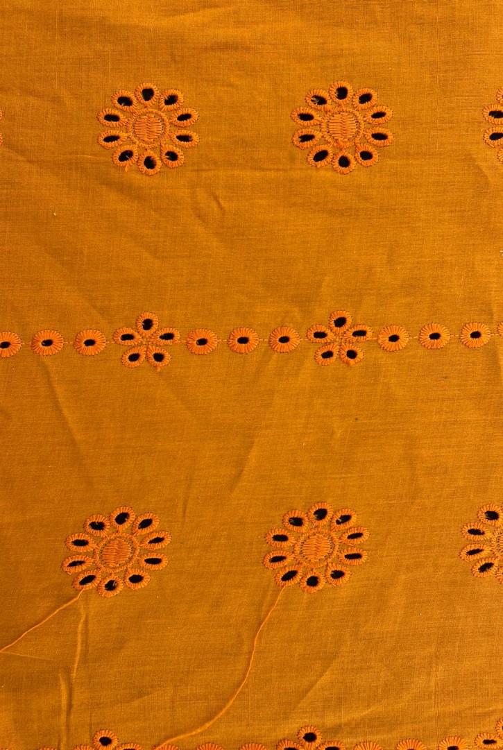 Turuncu Mat Polyester Vual Brode