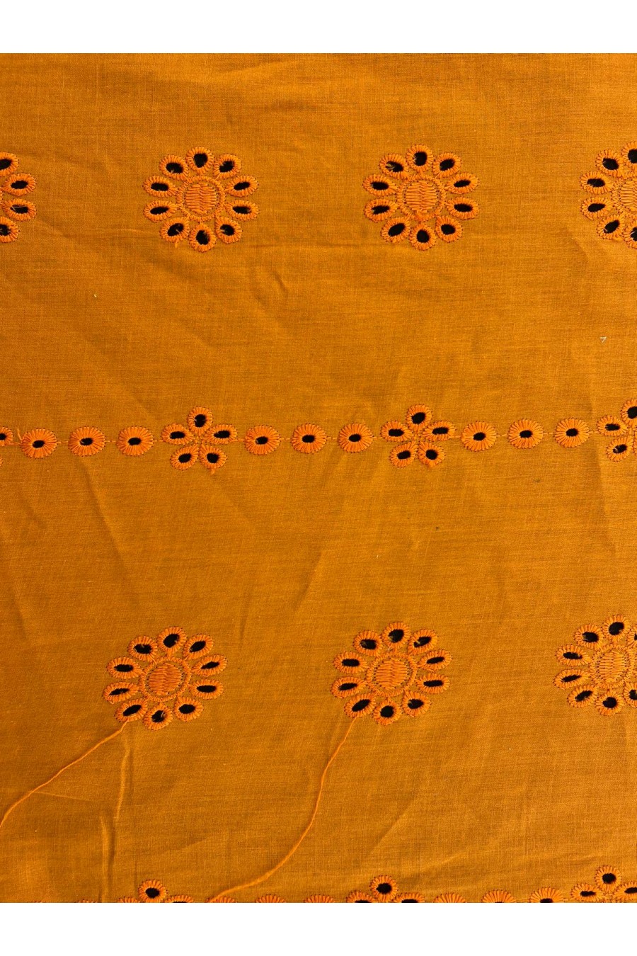 12665-METRE Turuncu Mat Polyester Vual Brode