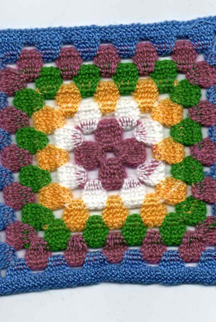 Çok Renkli Tığ İşi Akrilik Aplik