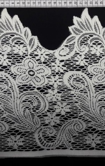 Ham Güpürümsü Düz Polyester Brode Bant, Yerli