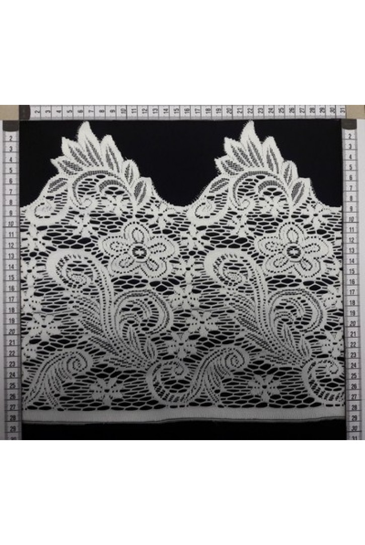 Ham Güpürümsü Düz Polyester Brode Bant, Yerli