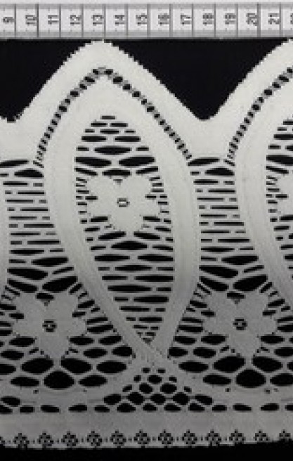 Düz Ham Güpürümsü Polyester Brode Bant, Yerli