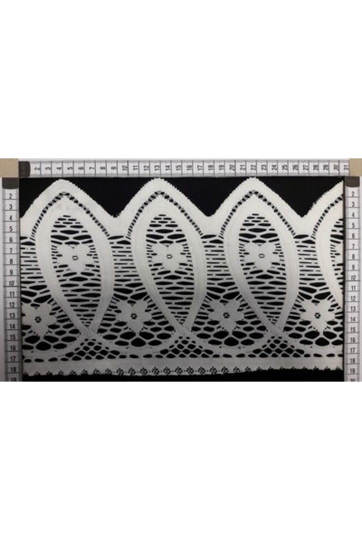 Düz Ham Güpürümsü Polyester Brode Bant, Yerli