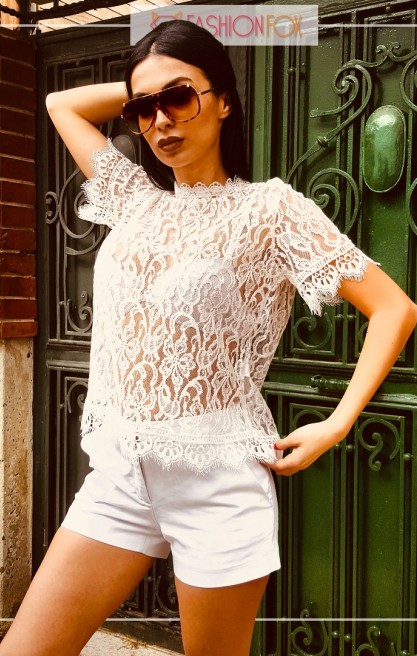 Kadın Şık Dantel Bluz
