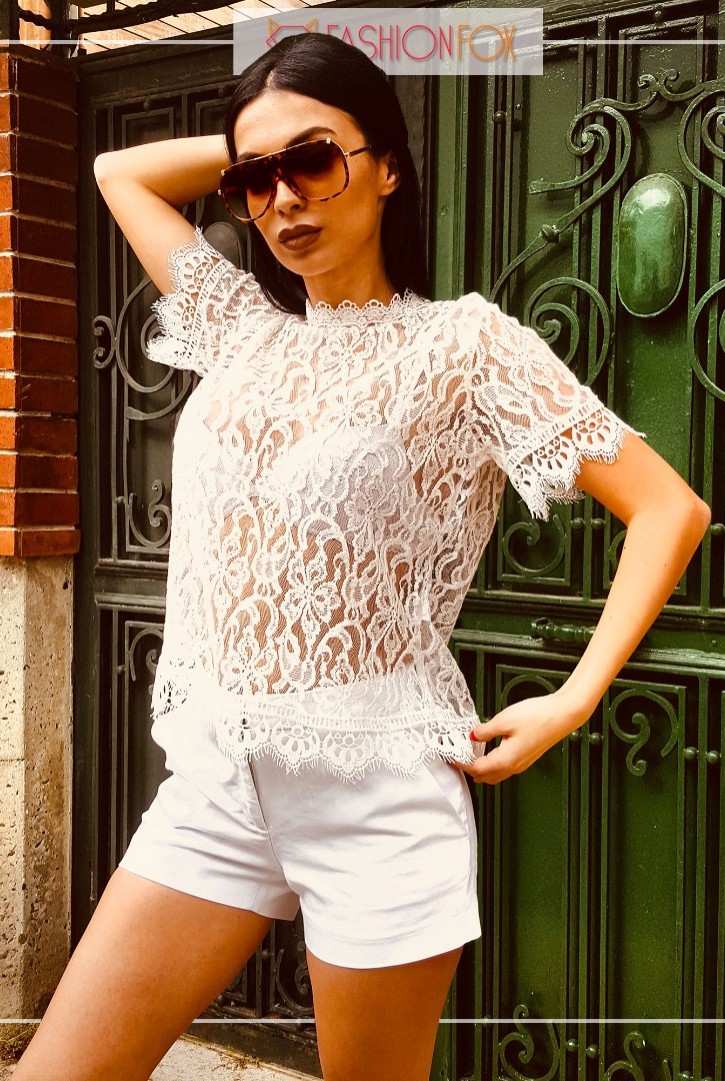 Kadın Şık Dantel Bluz