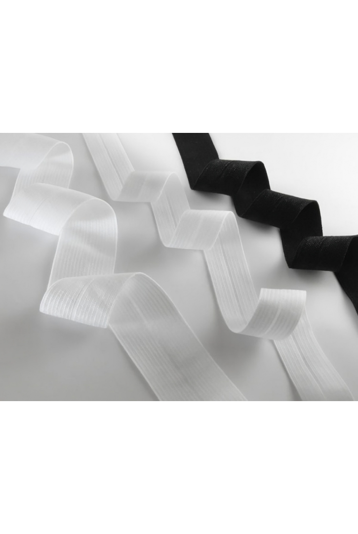 22758 AKSESUAR/YERLİ/BANT/LASTİK/MAT POLYESTER ELASTAN/SİYAH/1,5 CM