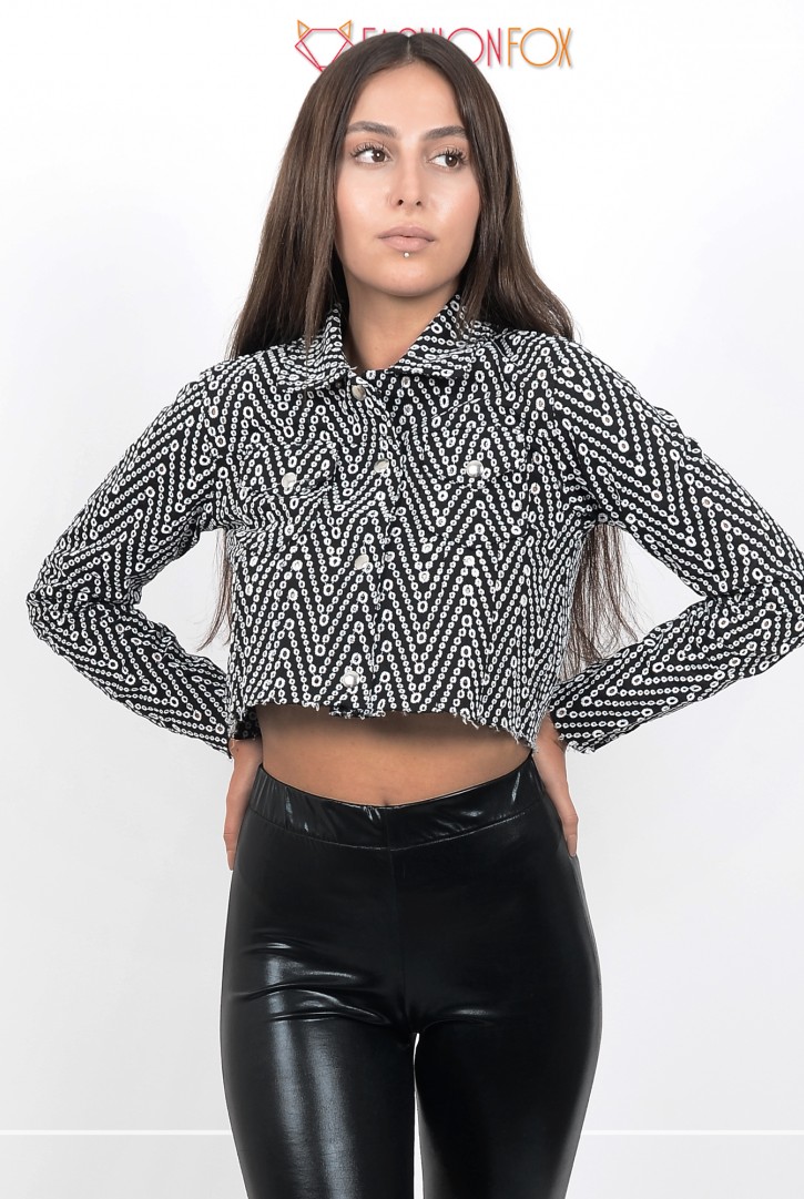 Kadın Fisto Crop Gömlek Ceket